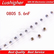 100pcs 0805 5.6nf 5600pf 562K 100V X7R 10% SMD Ceramic Capacitor MLCC