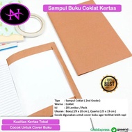 Sampul Buku Tulis Coklat Cover Polos Sekolah warna Coklat 1 pack isi 20 pembar tebal Berkualitas
