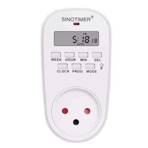 Israel IL Plug-in Outlet Digital Time Control 7 Day Weekly Programmable Plug Timer Switch Clock Wall