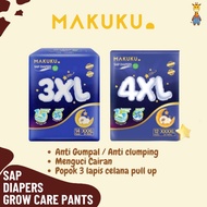 Makuku SAP Diapers Grow Care Pants XXL/3XL/4XL Xtra Dry Anti-Clump Diapers