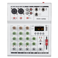 NickWinsMusic Audio mixer มิกเซอร์มืออาชีพ ปลั๊ก USB 99DSP เชื่อมต่อ Bluetooth/KTV ฯลฯ