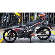 EXCITER 150 RED GRAY ZIN STAMP EXCITER 150 STICKER MOTOR