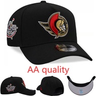 Adjustable baseball cap, New Era Ottawa Senators 9FORTY, sunshade, casual, versatile, black, unisex.