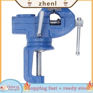 Zhenl 2 Inch Table Vise Clamp On Work Bench 360 Degree Rotation Base Adjustable
