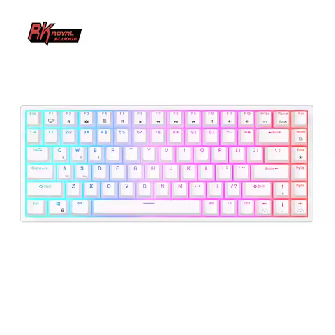 RK Royal Kludge RK84 Spanish Tri-Mode Mechanical Keyboard Wireless 84 Keys RGB BT5.0/2.4G/Wired Hot-