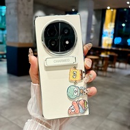 Dễ Thương Phim Hoạt Hình Trường Hợp Đối Với Oppo Find N5 Gấp Được Xây Dựng Trong Đứng Pu Sang trọng 