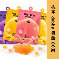 哆比 dobby 软糖 80克 百香果 橡皮糖 果汁 休闲 糖果小零食