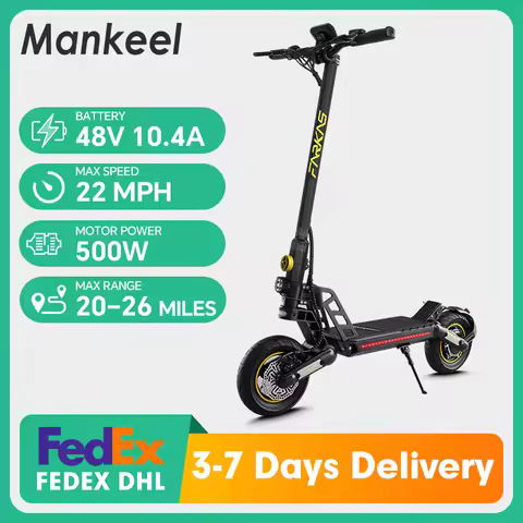 Mankeel MX-17 48V 10.4Ah Electric Scooter for Adults 48V Long Range E-Scooter 22MPH Top Speed All-Te