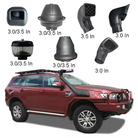 Car Accessories 3.0" 3.5" Car Universal Snorkel Head Air Ram Snorkel Kit Head Square Mushroom Head f