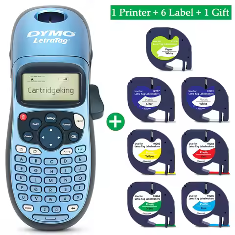 Portable Label Maker Dymo LT100H Labeling Machine Dymo Letratag 100H Label Printer Suit for Official