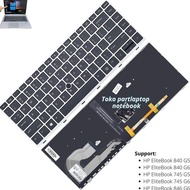 Keyboard hp EliteBook 840 745 846 G5 G6 new high quality