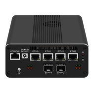 10GbE SFP+ Mini PC Micro Firewall Appliance,Intel Pentium Gold 8505 Barebone NO RAM NO SSD 4xIntel I