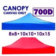 Canvas Canopy 10x10 / 10x15 Kanopi Khemah (canvas sahaja)