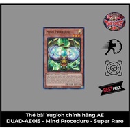 Genuine Yugioh Card AE: DUAD-AE015 - Mind Procedure - Super Rare