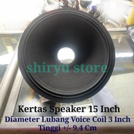 Kertas Speaker Mik Mic 15 Inch Inci Coil 3 Inch In ACR Classic Lokal