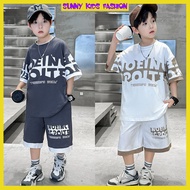 Summer outfit short sleeve for men 18-50kg to wear at home and out. Set of boys' summer clothes made