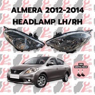 NISSAN ALMERA 2012 2013 2014 HEADLAMP/LAMPU DEPAN NISSAN ALMERA 2012 2013 2014 KIRI/KANAN