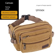 bag lelaki bag lelaki sling bag Men Work Site Business Ladies Canvas Waist Bag