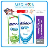 Antabax NATURE+FRESH Antibacterial Shower Cream 2X550ml