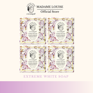 Gift Set สบู่มาดามหลุยส์ สบู่นาโนไวท์ สบู่หน้าขาว EXTREME WHITE SOAP ขนาด 120 กรัม 4 ก้อน MADAME LOU