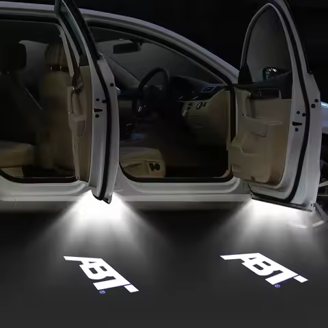 For AUDI ABT Emblem Light 2pcs RS3 TTS Door Light ABT Ghost Shadow Light Fit For Audi A3 A4 A7 RS4 A