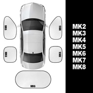 Full 6 Set Car Window Sunshade Cover Visor Auto Interior Custom Accessories For VW Golf 6 7 5 4 8