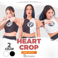 VATEMON เสื้อกีฬาวิ่ง HEART CROP