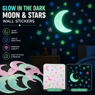 Room Luminous moon moon Nightlight wall sticker 3D fluorescent moon three-dimensional form