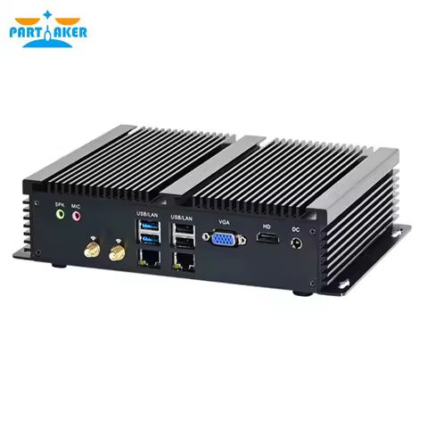 Fanless Industrial Mini PC Intel i7 8550U i5 8250U i7 6500U i5 7267U 2*intel i211 6*COM RS232 RS422 