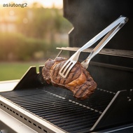 [asiutong2] Kitchen Grill Tongs Stainless Steel Serving 1PC Heat Resistant Fish Gripper Pizza Clip f