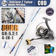 Fishing Rod Set Casting Set Reel Spinning Mesin Casting Pancing Set Set Pancing Shimano Reel