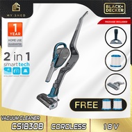 BLACK & DECKER CS1830B-B1 18V 2 In 1 Stick Vacuum With Floor Extension & Standard Accessories+1pc fi