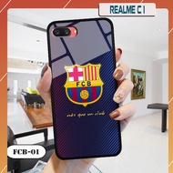 Realme C1 3D glass case - football team image