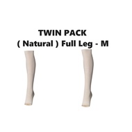 Twin Pack - MOLNLYCKE Tubigrip Shaped Support Bandage (Natural) Full leg (M) - 2 PCS