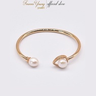 VT24 - 8 -9 mm Freshwater Pearl Bracelet, High Quality Durable Gold Plated Bracelet