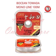 BOCEAN TOWADA MONO LINE 100M COLOUR:CLEAR ( 20LB / 25LB / 30LB / 40LB )