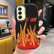 Case For Samsung A25 5G A24 A23 5G A20 A30 M10s M34 F34 5G Fire Pattern Silicone Phone