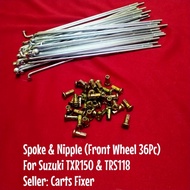Spoke &amp; Nipple (Front Wheel 36Pc)(Lidi Rim)*Suzuki TXR150/TRS118