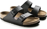 Women's Arizona 2 Strap Soft Cork Footbed Sandal Black 39 M EU