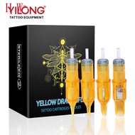 20pcs Yellow Dragonfly Tattoo Cartridge Needle 1 3 5 7 9 11 13 14 15 RL RM RS M1 For Tattoo Machine 