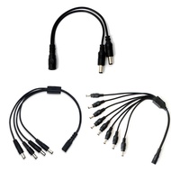 CCTV 8WAY/4WAY Splitter DC Cable 4 Way and 8 Way Adapter for CCTV Black