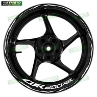 Reflective Motorcycle Wheel Sticker Hub Decal Rim Stripe 17 Inch Racing Fairing Accessories for Hond