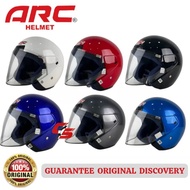 100% ORIGINAL ARC Discovery L & XL Fibre fiber Helmet & Original Visor siang malam