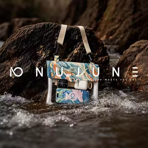 Nu-June Transparent Mobile Phone Bag Waterproof Swimming Case Under 7 Inches Lanyard Beach Cell Phon