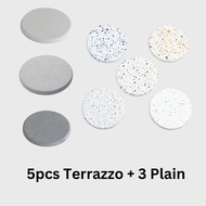 Nordic Terrazzo Coaster Set Hard Diatomite Coaster Water Absorbent Coaster Coaster Cup Coaster Aesth
