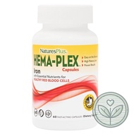 ❤️Nature's Plus, Hema-Plex, 60 Fast-Acting Capsules (C4)