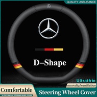 [New]Mercedes Benz Leather Steering Wheel Cover For Mercedes Benz AMG E200  E350 A180 CLA  E240 Ultr