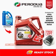 Free Shipping Perodua SAE 10W-30 10W30 Mineral Engine Oil 3L Minyak Enjin Minyak Hitam Viva Kancil Kelisa Kenari Kembara