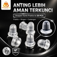 Rubber Earring Back Stopper Earring Back Lock 20 Pcs