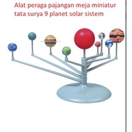 Miniature solar system table display props 9 planets solar system